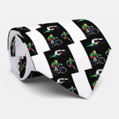 Farbiges Triathlon-Design Krawatte (Gerollt)