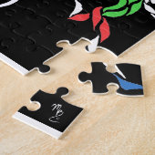 Farbiges Triathlon-Design Puzzle (Seite)