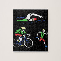 Farbiges Triathlon-Design
