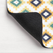 Farbiges Tribal Geometrisches Muster 2a Mousepad (Ecke)