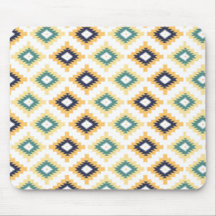 Farbiges Tribal Geometrisches Muster 2a Mousepad
