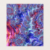 Farbiges Trippy Groovy Digitales Abstraktes Frakta (Außenseite Aufgefaltet)
