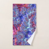 Farbiges Trippy Groovy Digitales Abstraktes Frakta Badhandtuch Set (Handtuch)