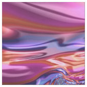 Farbiges Trippy Groovy Digitales Abstraktes Frakta Stoff (Muster)