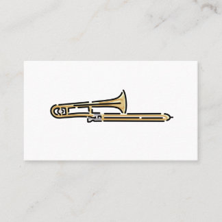 Farbiges Trombone-Logo Visitenkarte