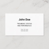 Farbiges Trombone-Logo Visitenkarte (Rückseite)