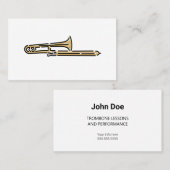 Farbiges Trombone-Logo Visitenkarte (Vorne/Hinten)