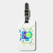 Farbiges Trommelkit Gepäckanhänger (Vorderseite vertikal)