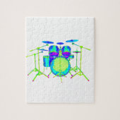 Farbiges Trommelkit Puzzle (Vertikal)