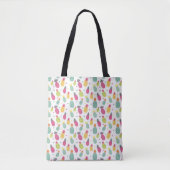 Farbiges tropisches Ananas-Muster Tasche (Vorderseite)