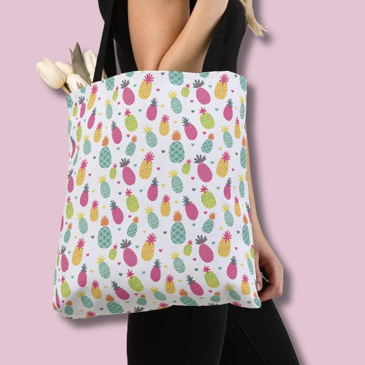 Farbiges tropisches Ananas-Muster Tasche