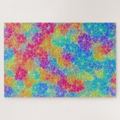 Farbiges tropisches Blumenmuster schwierige Erwach Puzzle (Horizontal)