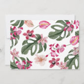 Farbiges tropisches Foto Save The Date (Rückseite)