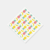 Farbiges tropisches Fruchtmuster 2 Serviette (Ecke)