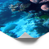 Farbiges tropisches Korallenriff Poster (Ecke)