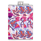 Farbiges, tropisches Muster Flachmann (Rückseite)