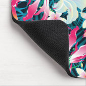 Farbiges tropisches Muster Mousepad (Ecke)