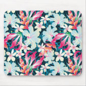 Farbiges tropisches Muster Mousepad (Vorne)