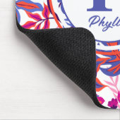 Farbiges, tropisches Muster Mousepad (Ecke)