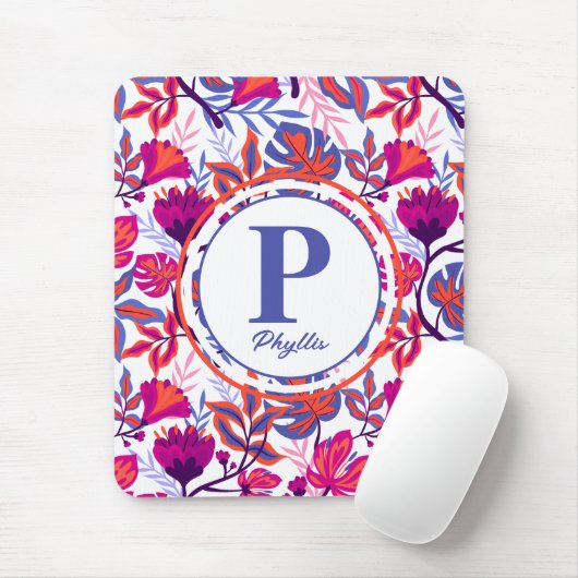 Farbiges, tropisches Muster Mousepad (Mit Mouse)