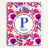 Farbiges, tropisches Muster Notizblock (Vorderseite)