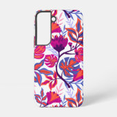 Farbiges, tropisches Muster Samsung Galaxy Hülle (Rückseite)