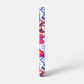 Farbiges, tropisches Muster Samsung Galaxy Hülle (Linke Seite)