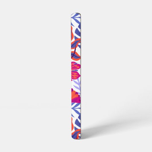 Farbiges, tropisches Muster Samsung Galaxy Hülle (Linke Seite)