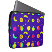 Farbiges tropisches Neonfruchtmuster Laptopschutzhülle (Vorne Rechts)