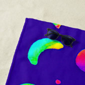 Farbiges tropisches Neonfruchtmuster Strandtuch (Beispiel)