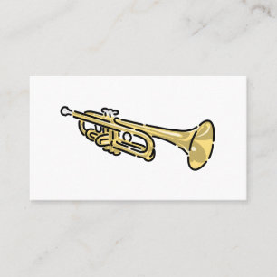 Farbiges Trumpet-Logo Visitenkarte