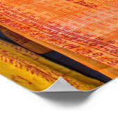 Farbiges Tuch auf dem Markt Poster (Ecke)