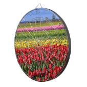 Farbiges Tulpenfeld Dartscheibe (Vorderseite rechts)