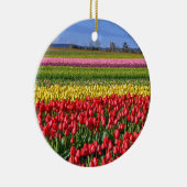 Farbiges Tulpenfeld Keramikornament (Rechts)