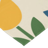 Farbiges Tulpenmuster Tischdecke (Schrägansicht)