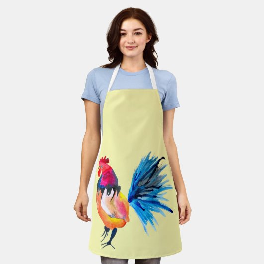 Farbiges Ufertier Schürze (Getragen)