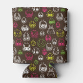 Farbiges Uhdoodmuster Dosenkühler (Rückseite)