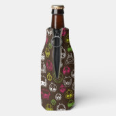 Farbiges Uhdoodmuster Flaschenkühler (Flasche Rückseite)