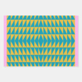 Farbiges und helles geometrisches Triangle-Design  Geschenkpapier Set (Vorderseite 3)