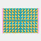 Farbiges und helles geometrisches Triangle-Design  Geschenkpapier Set (Vorderseite)