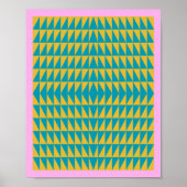 Farbiges und helles geometrisches Triangle-Design Poster (Vorne)