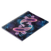 Farbiges und lichtdurchlässiges exotisches Fischaq Notizblock (Linke Seite)