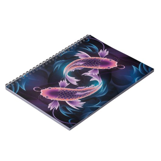 Farbiges und lichtdurchlässiges exotisches Fischaq Notizblock (Linke Seite)