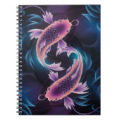 Farbiges und lichtdurchlässiges exotisches Fischaq Notizblock (Vorderseite)