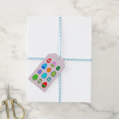Farbiges und schönes Ostereimuster Geschenkanhänger (Mit Garn)