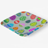 Farbiges und schönes Ostereimuster Pappteller (Gewinkelt)