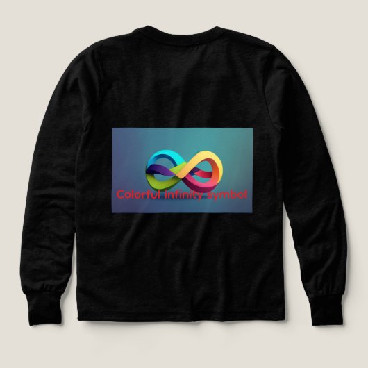 "Farbiges Unendlichkeitssymbol" entworfen (Design Rückseite)