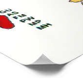 Farbiges United Staaten Maps School Poster (Ecke)