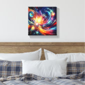 "Farbiges Universum" Leinwanddruck (Insitu (Schlafzimmer))