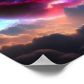 Farbiges Universum Poster (Ecke)